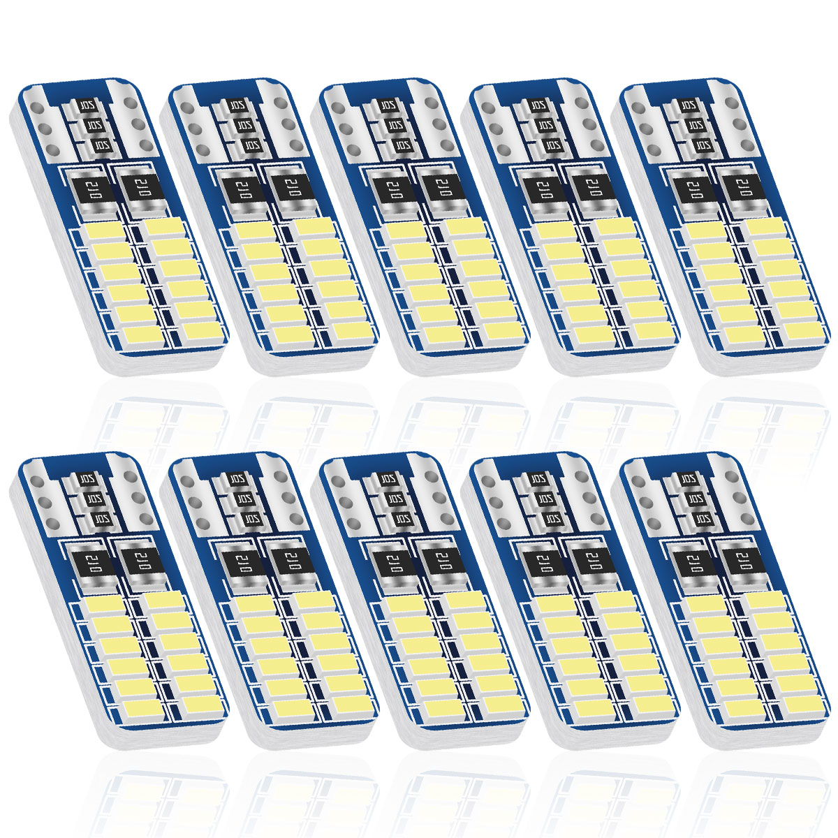 Actinic Blue Led - 2/6/10/20PCS T10 W5W ไฟ LED ภายในรถ
