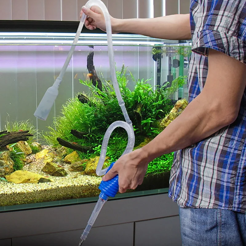 Marine Aquarium Vacuum - Aquarium Siphon ถังปลา Siphon เครื่องดูดฝุ่นปั๊มกึ่งอัตโนมัติเปลี่ยนน้ํากรวดกรองน้ํา Aquarium