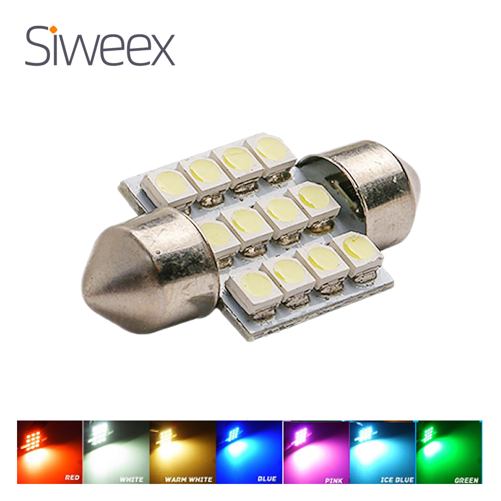 Actinic Blue Led - 31 มม.3528 1210 SMD 12 LED