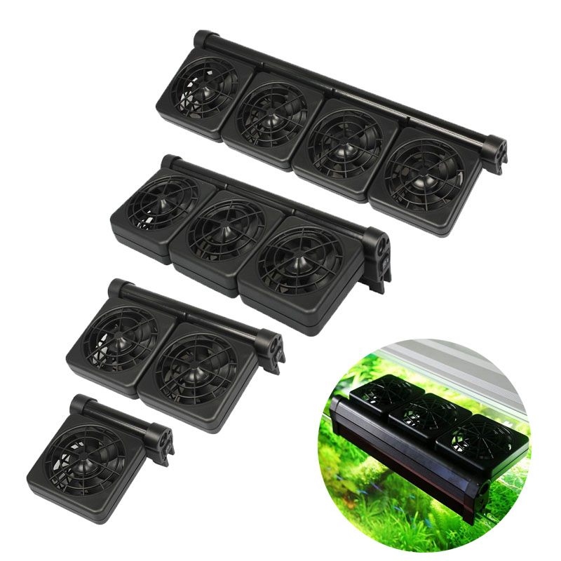 Aquarium Marine Fishes - พัดลมระบายความร้อนตู้ปลา 1/2/3/4 ตัว ควบคุมอุณหภูมิน้ำ ระบบพัดลมระบายความร้อนสำหรับตู้ปลาน้ำจืด น้ำเค็ม