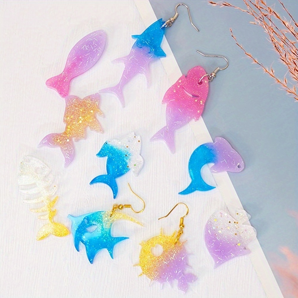 ชุดแม่พิมพ์ต่างหูและจี้ธีมมหาส - Aquarium Marine Fishes บทวิจารณ์และราคา