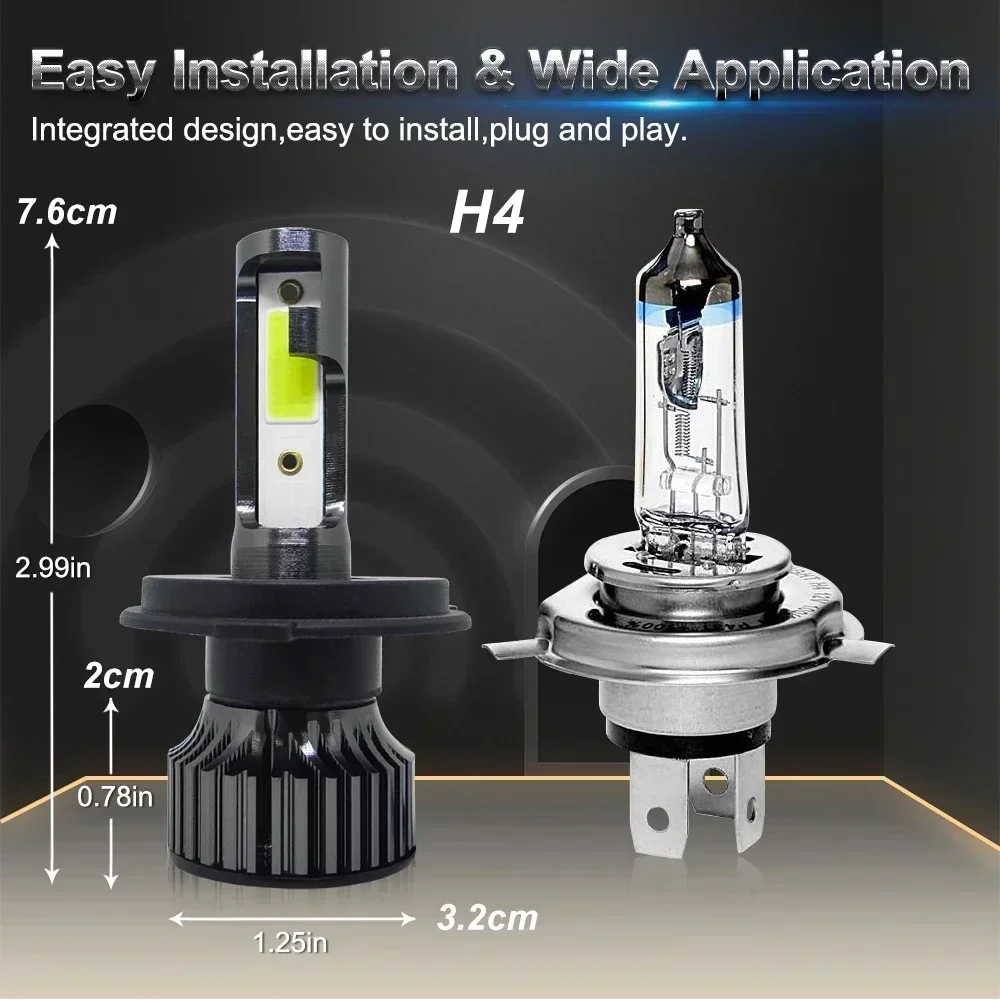 P1Car LED ไฟหน้า H4 H7 H1 H3 H - Actinic Blue Led บทวิจารณ์และราคา