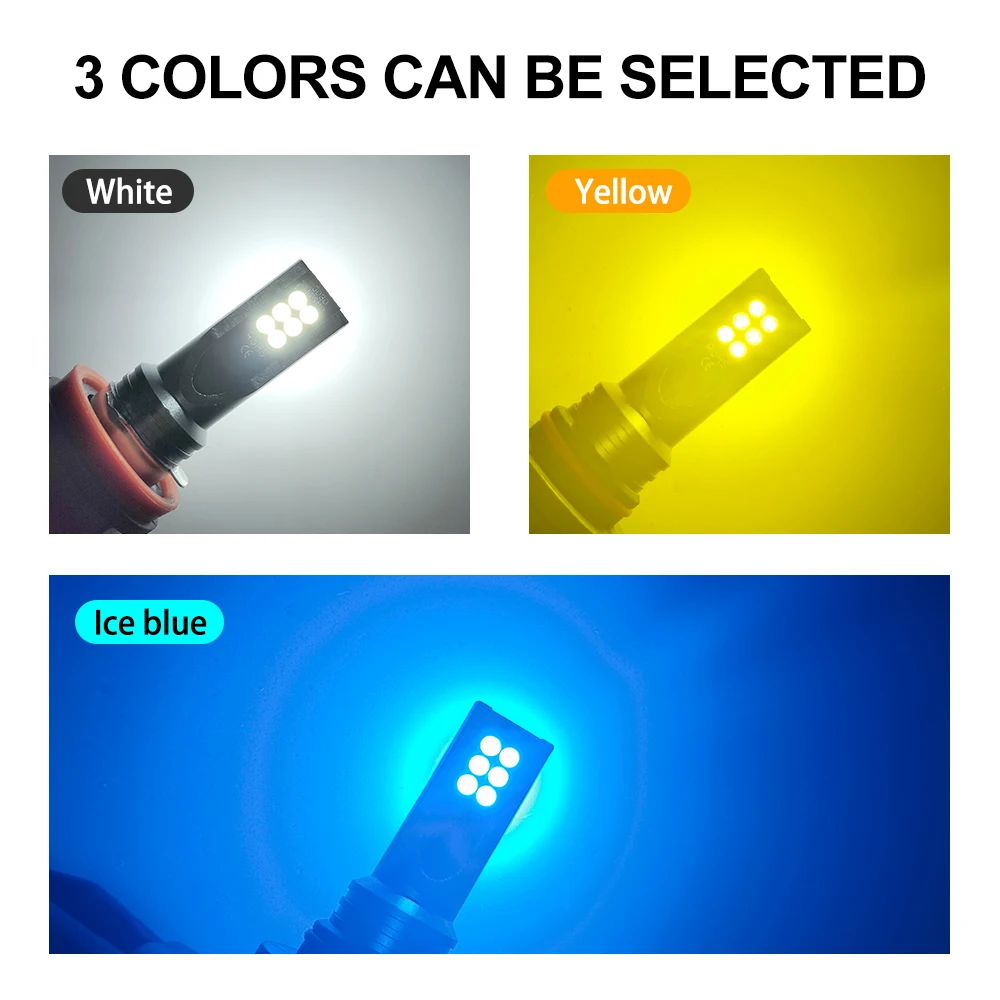 หลอดไฟ LED 2 ชิ้น รุ่น H8 H11  - Actinic Blue Led บทวิจารณ์และราคา