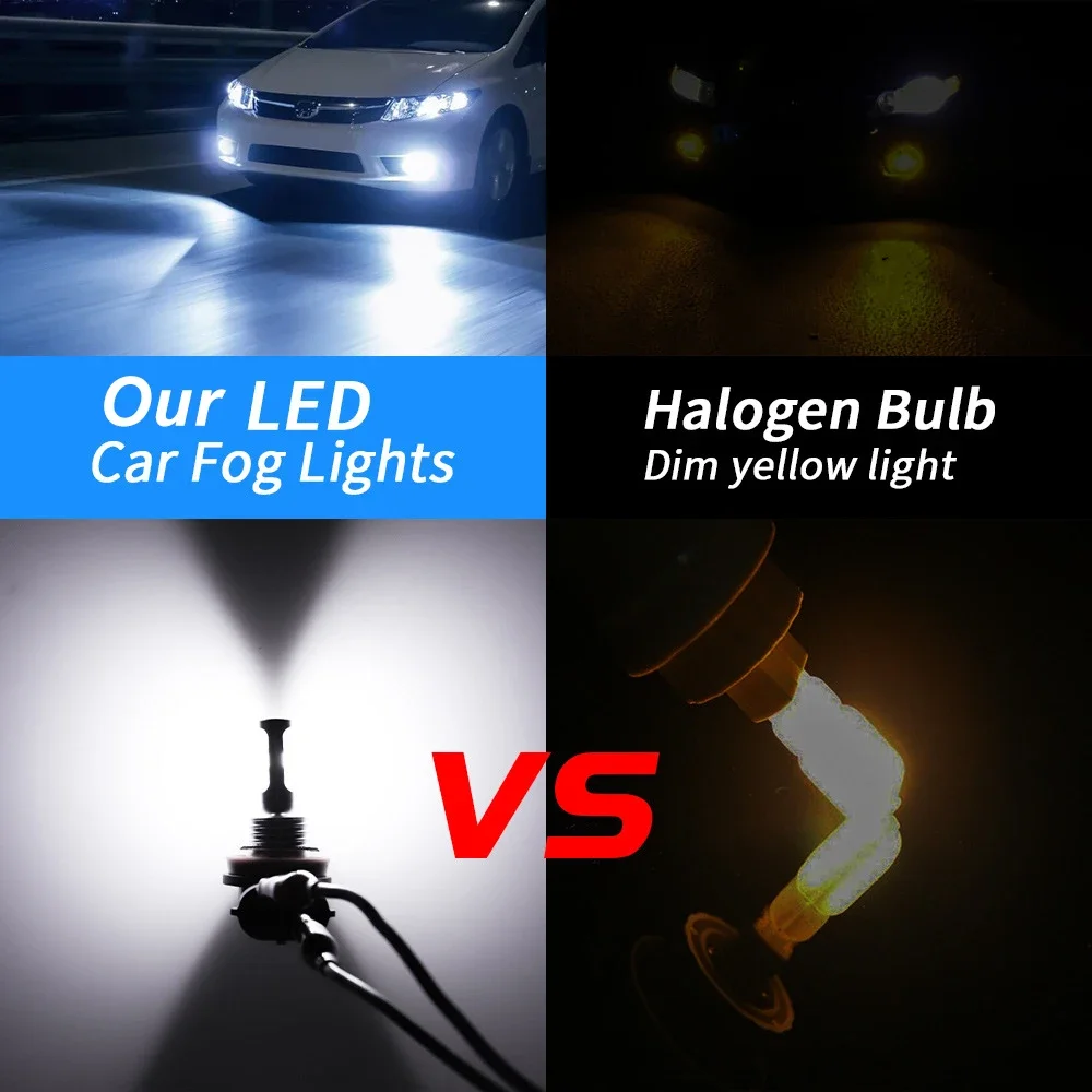 หลอดไฟ LED 2 ชิ้น รุ่น H8 H11  - Actinic Blue Led บทวิจารณ์และราคา