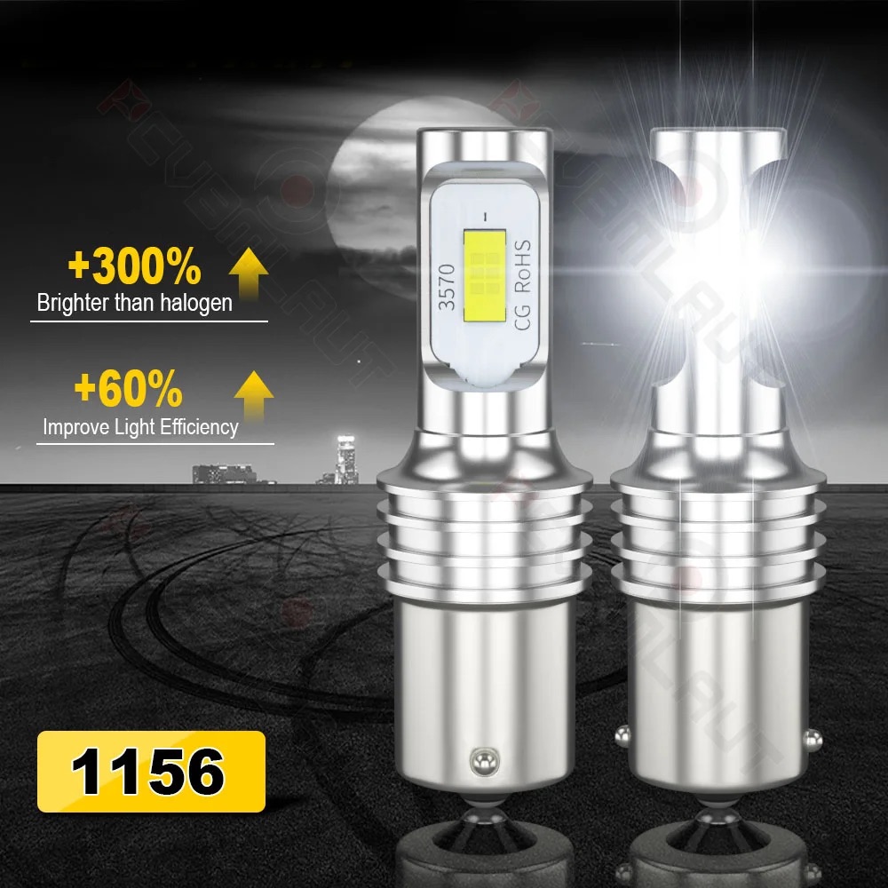 P21W 1156 BA15S LED ย้อนกลับ C - Actinic Blue Led บทวิจารณ์และราคา