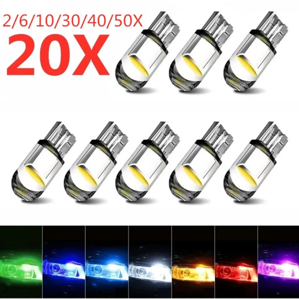 หลอดไฟ LED COB T10 W5W W3W สำห - Actinic Blue Led บทวิจารณ์และราคา