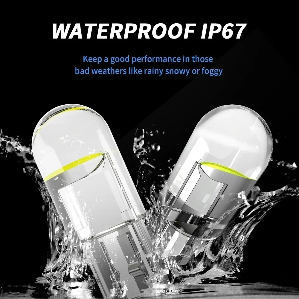 หลอดไฟ LED COB T10 W5W W3W สำห - Actinic Blue Led บทวิจารณ์และราคา