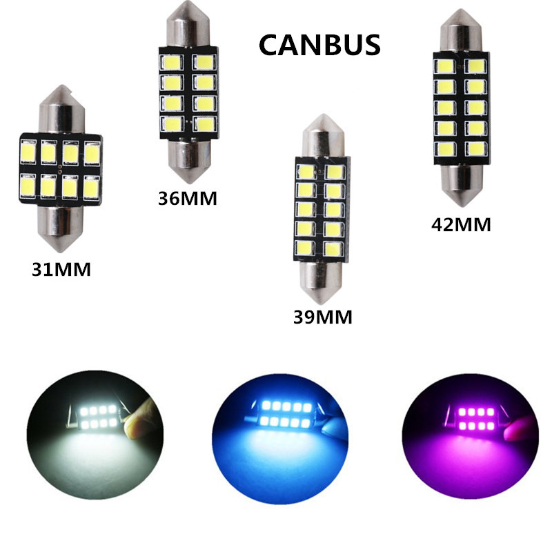 2pcs LED C5W Light Festoon 31  - Actinic Blue Led บทวิจารณ์และราคา