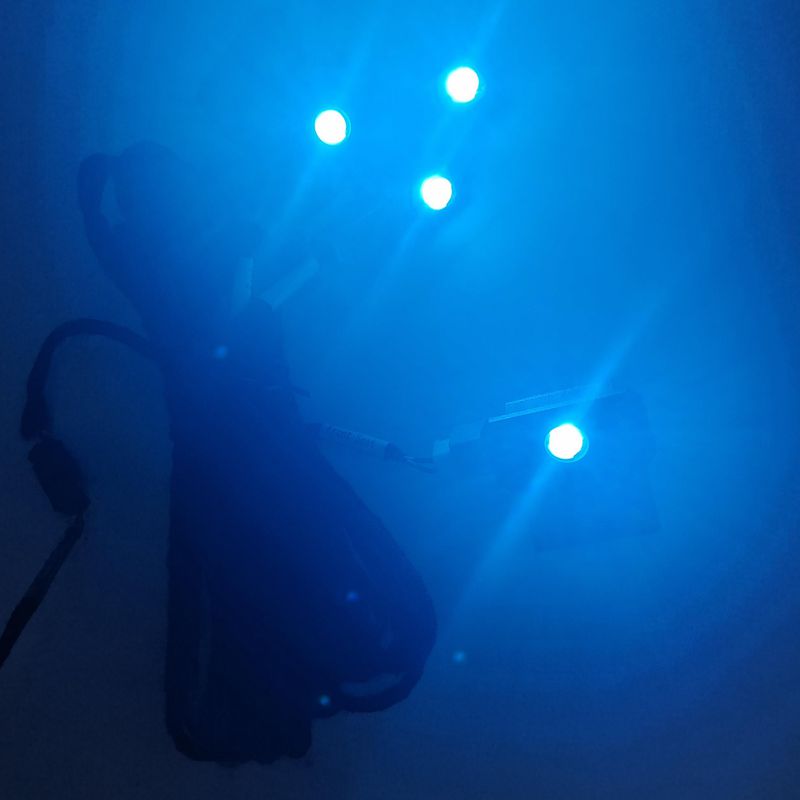 4PCS LED รถภายในบรรยากาศลาย Am - Actinic Blue Led บทวิจารณ์และราคา