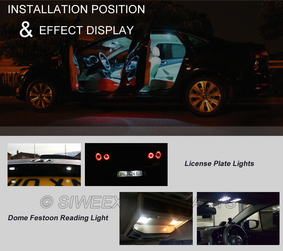 31 มม.3528 1210 SMD 12 LED รถ  - Actinic Blue Led บทวิจารณ์และราคา
