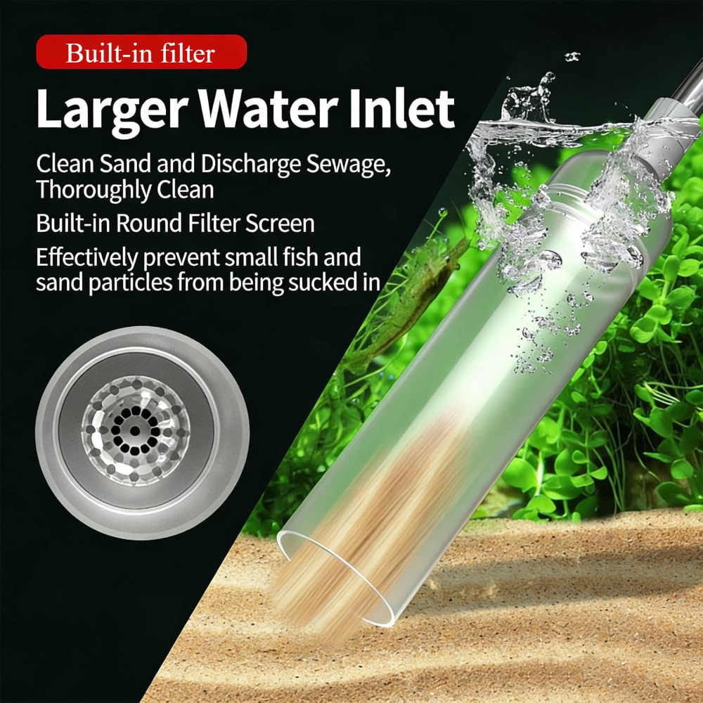 เครื่องดูดทำความสะอาดตู้ปลา 1. - Marine Aquarium Vacuum บทวิจารณ์และราคา